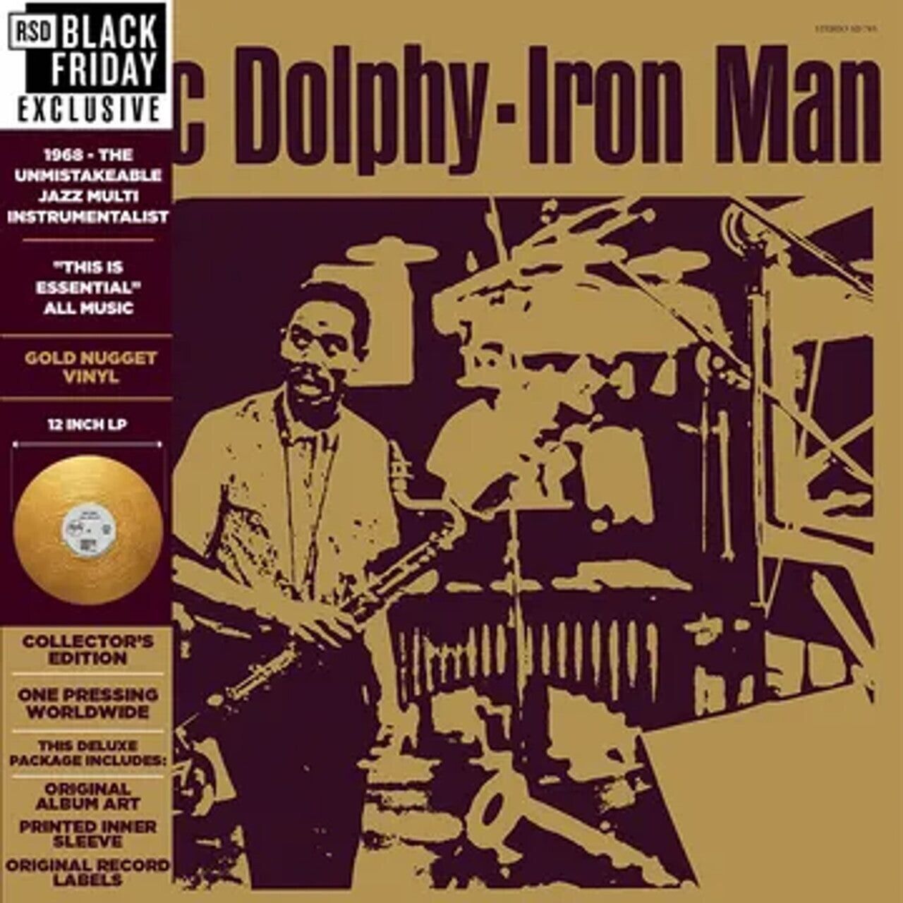 Eric Dolphy LP - Iron Man (Black Friday Ltd.Vinile Marmo Oro)