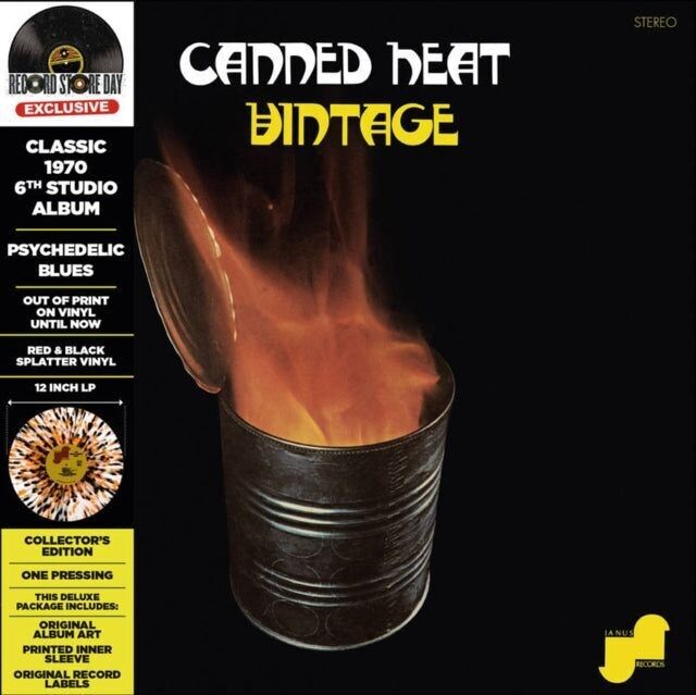 Disco in vinile LP dei Canned Heat - Vintage (vinile Splatter Orange/Noir) (Rsd 20.23)