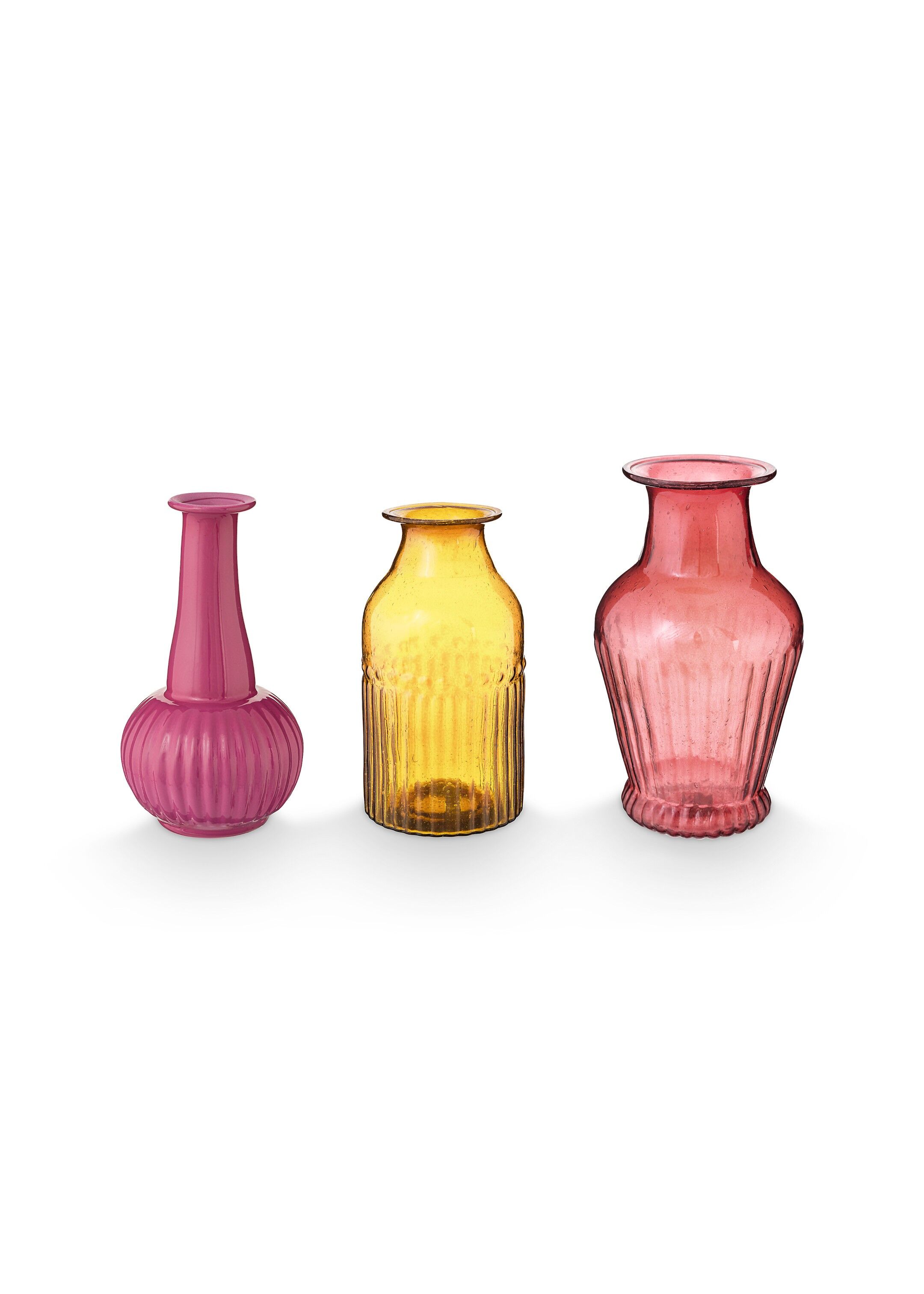 Set de 3 vases en verre - S - Rose - PIP STUDIO