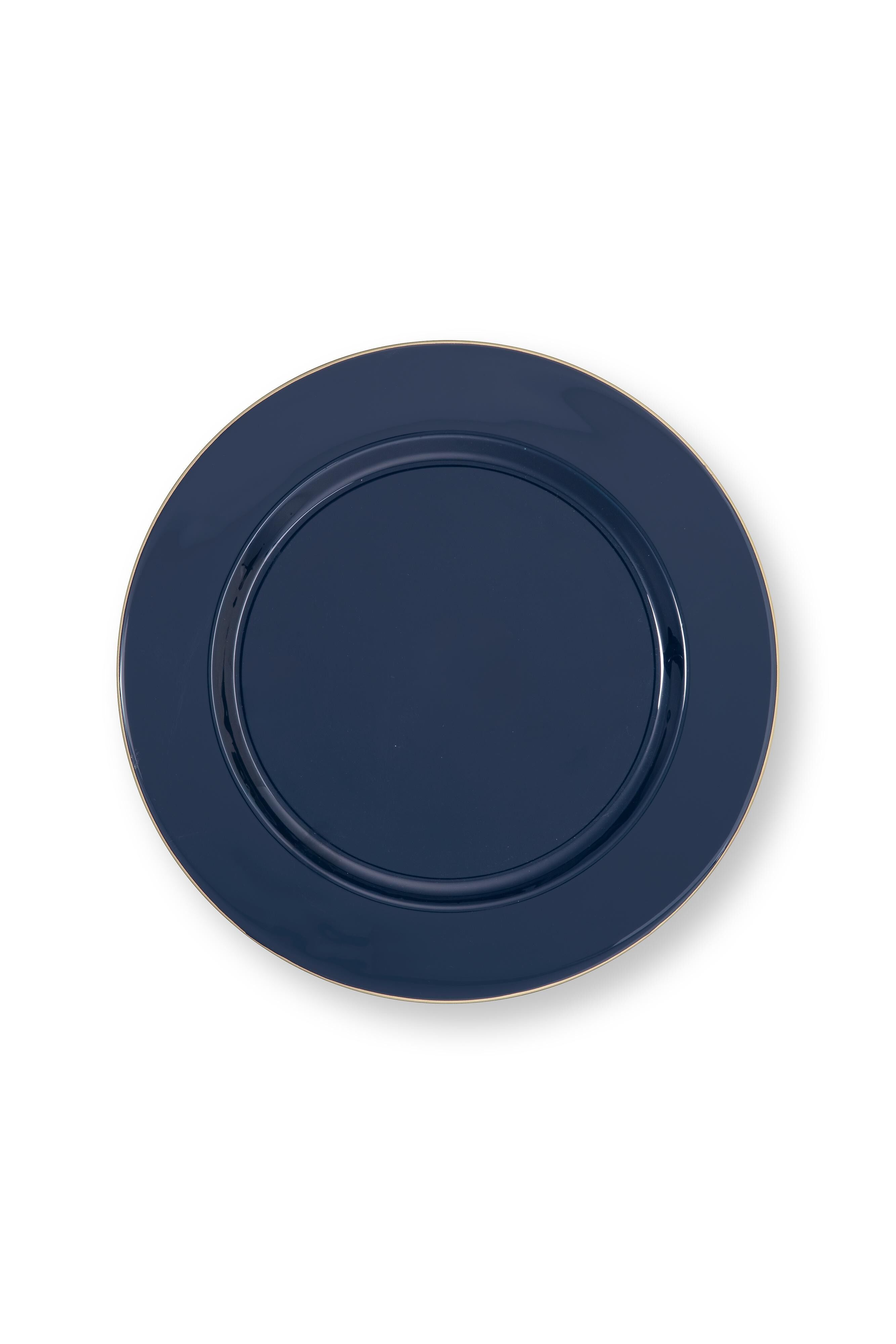 Plato para servir de metal azul oscuro Berry Blues - 32 cm - PIP STUDIO