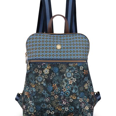 Mochila Finlee Tutti i Fiori Azul - 28x11x36cm - PIP STUDIO