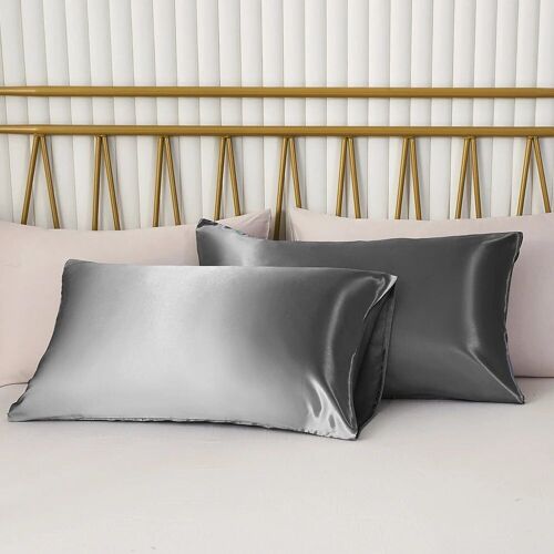 2 Taies d'Oreiller en Satin