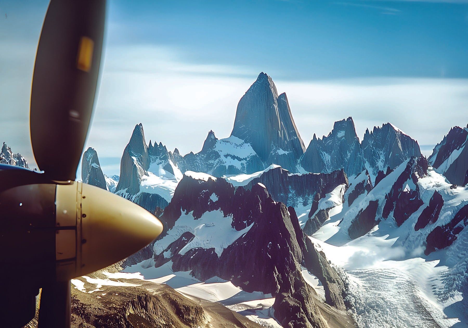 über den Berg fliegen