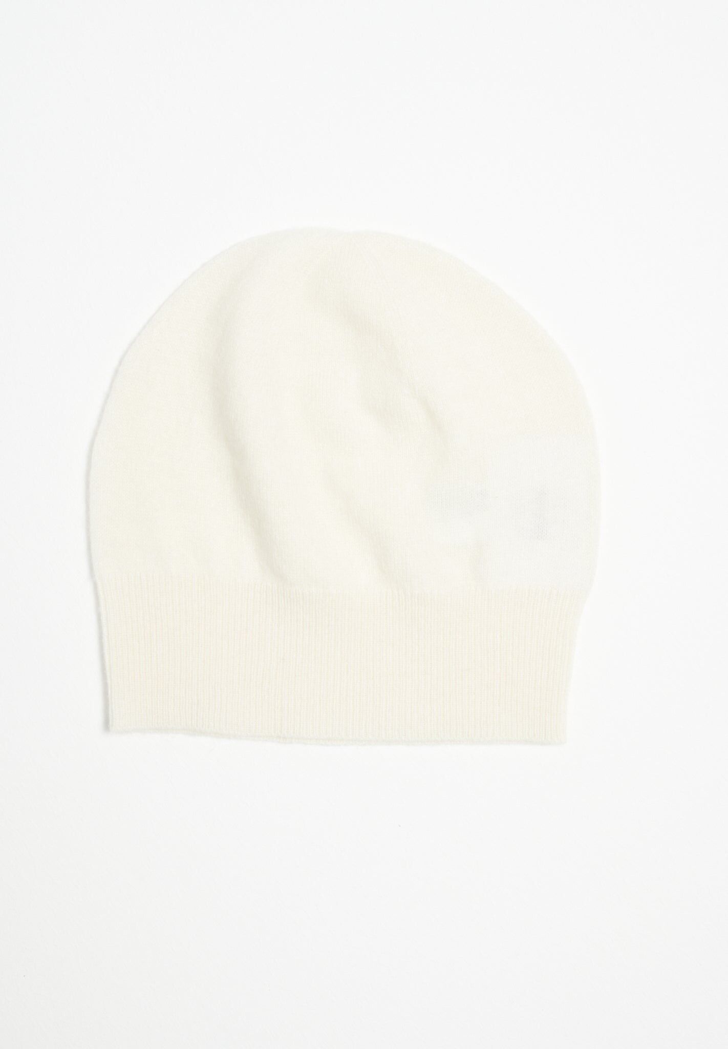 Ecru-weißer Kaschmirhut