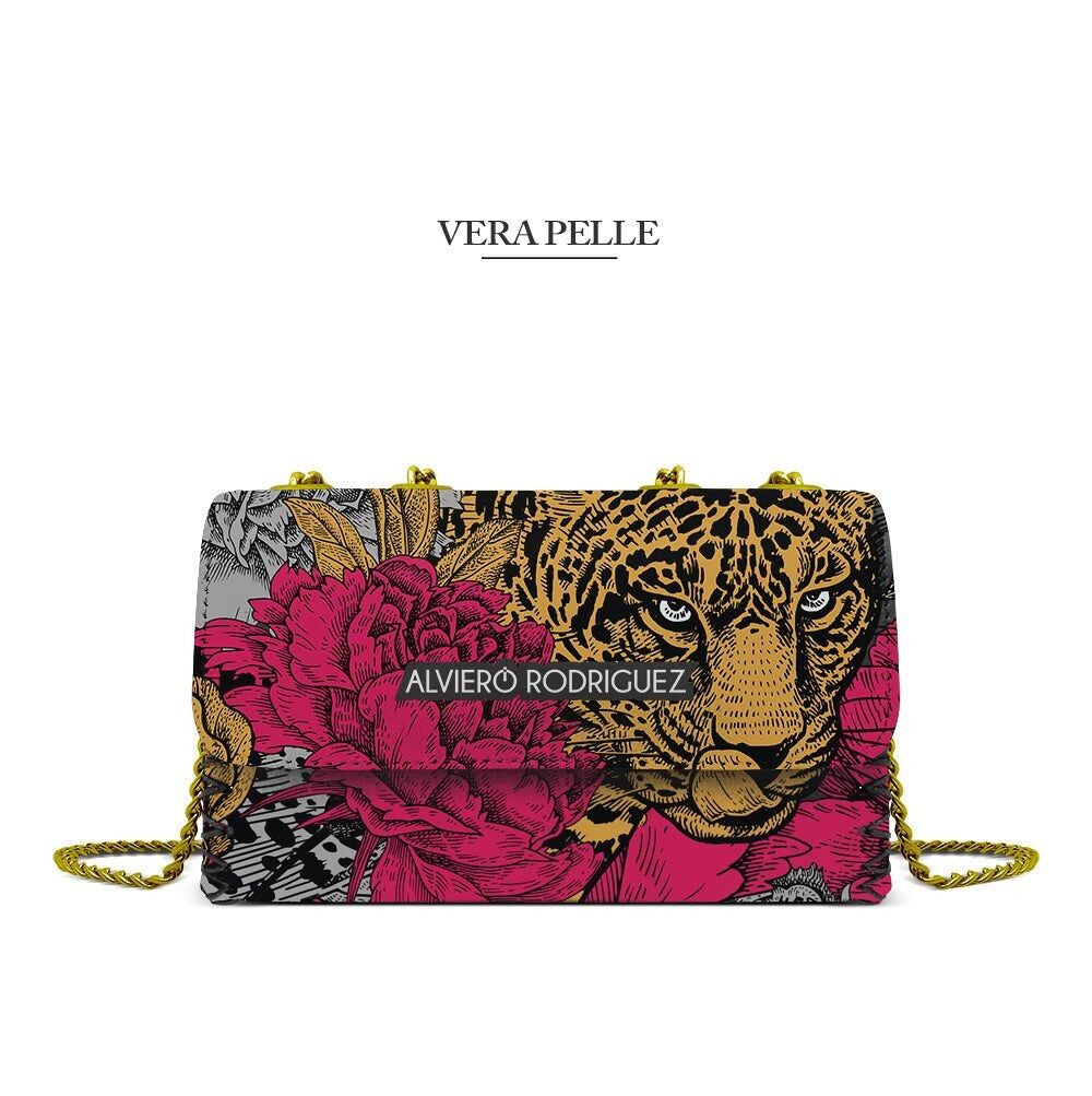 Borsa Madame Floral Leopard