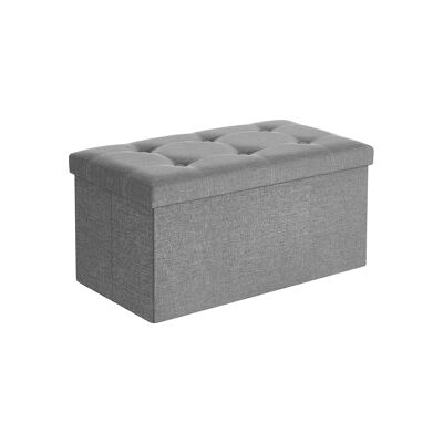 Panca con vano contenitore grigio chiaro