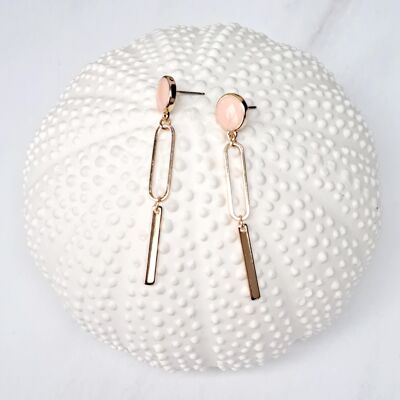 boucles d'oreilles - Merry - clou - or / rose