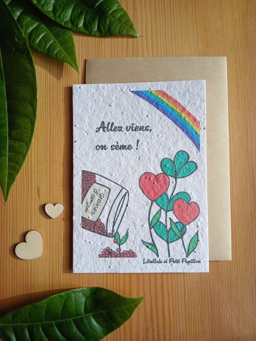 Carte à Planter "Allez viens on sème"