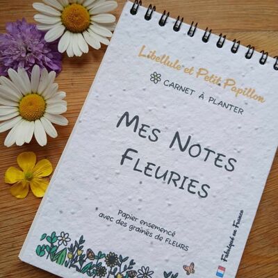 Quaderno piantabile “Le mie note fiorite”