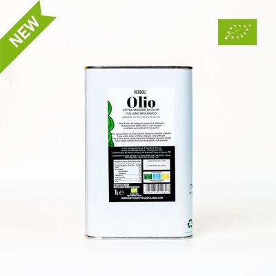 Organic Italian Extra Virgin Olive Oil Verdolì - 1 liter