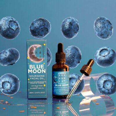 Blue Moon - Huile de luxe pour le visage à la myrtille et au tanaisie bleue - 50 ml