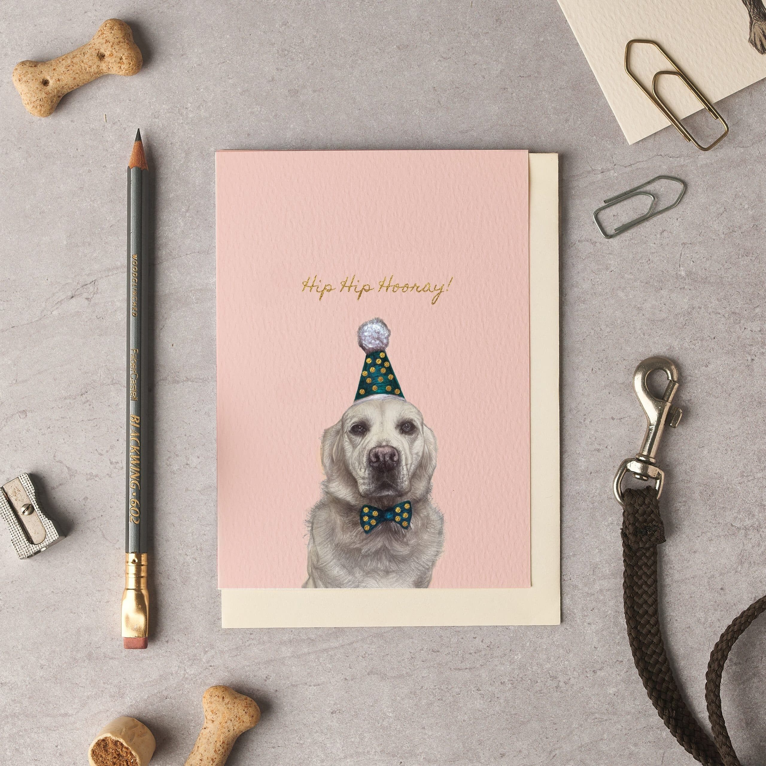 Carte Hip Hip Hourra Retriever