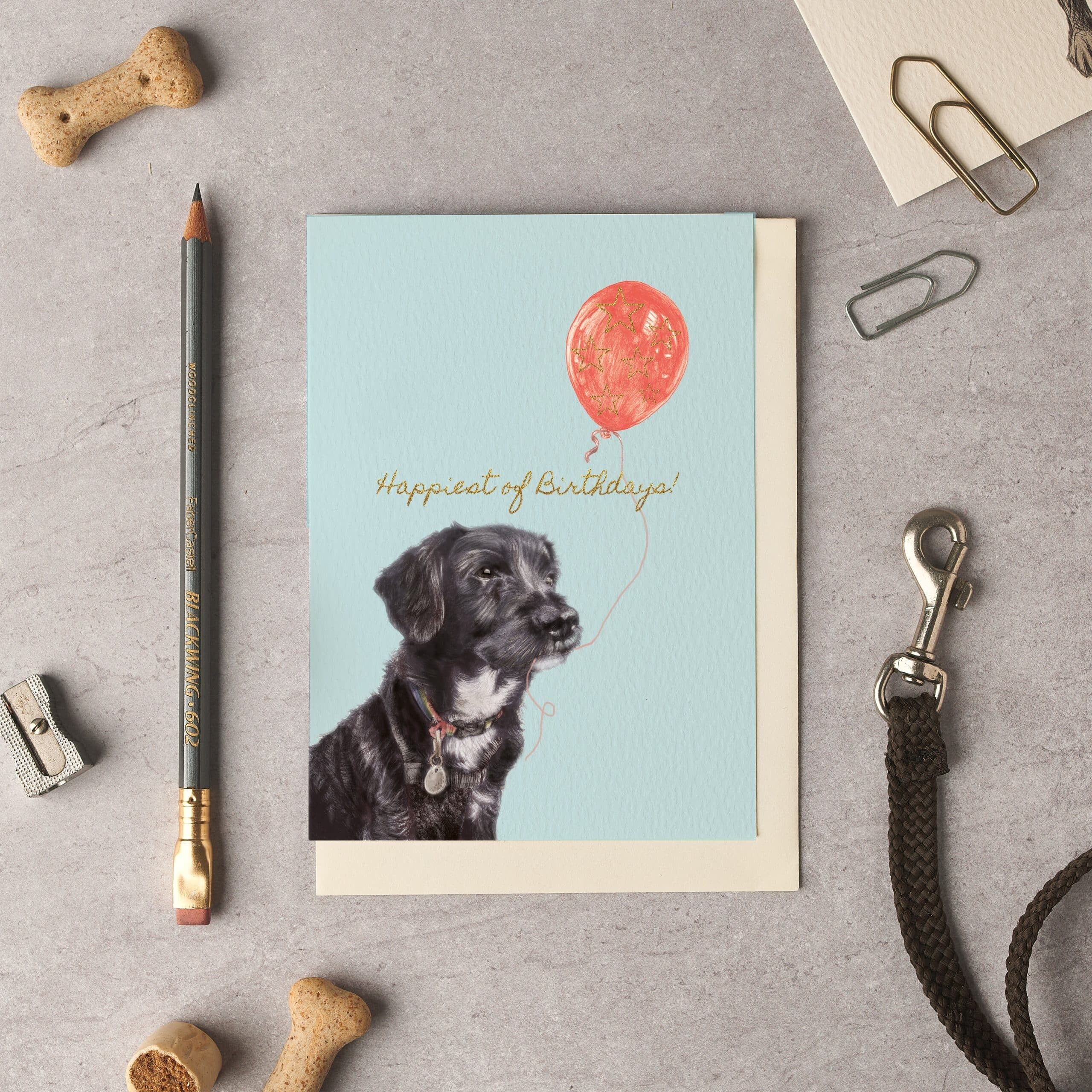 Carte d'anniversaire pour un Terrier
