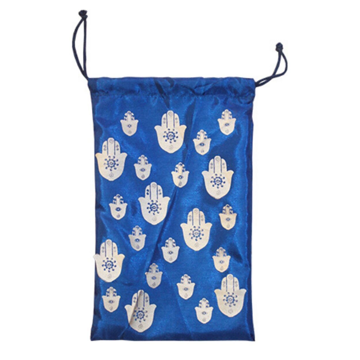 SYTH. SEIDENTASCHE 5X8"-HAND VON FATIMA AUF BLAU