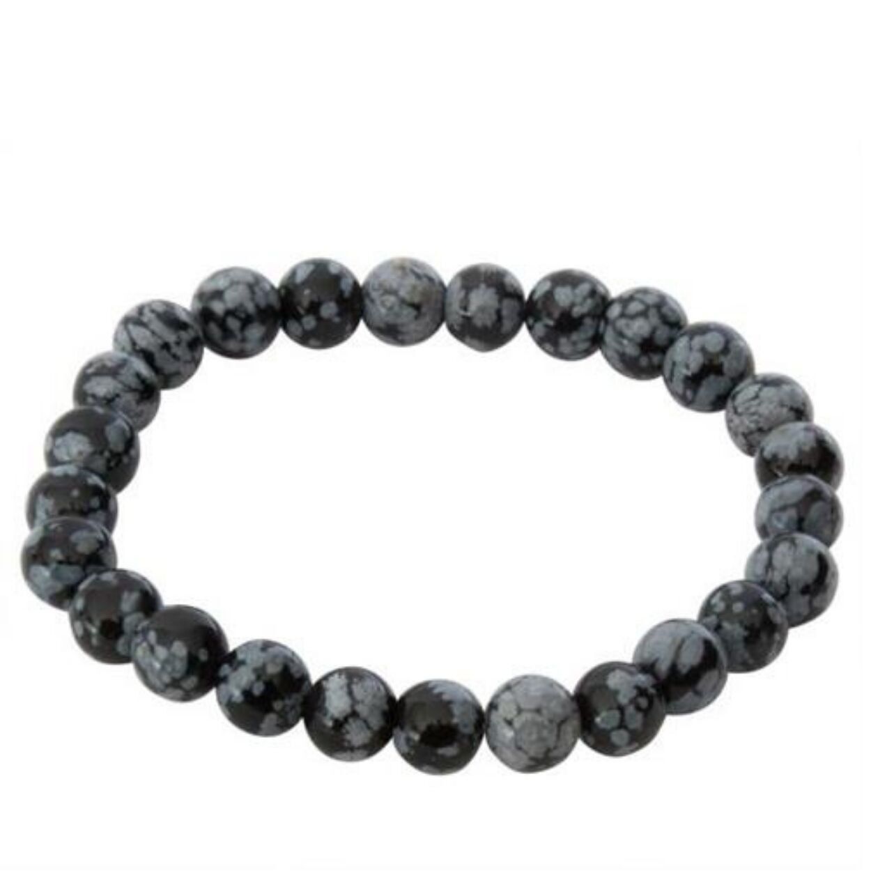 Schneeflocke Obsidian 8mm