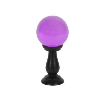 Small Purple Crystal Ball On Stand