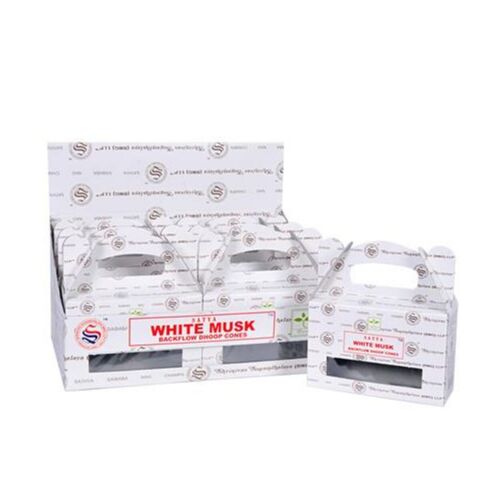 Satya White Musk Backflow Dhoop cones