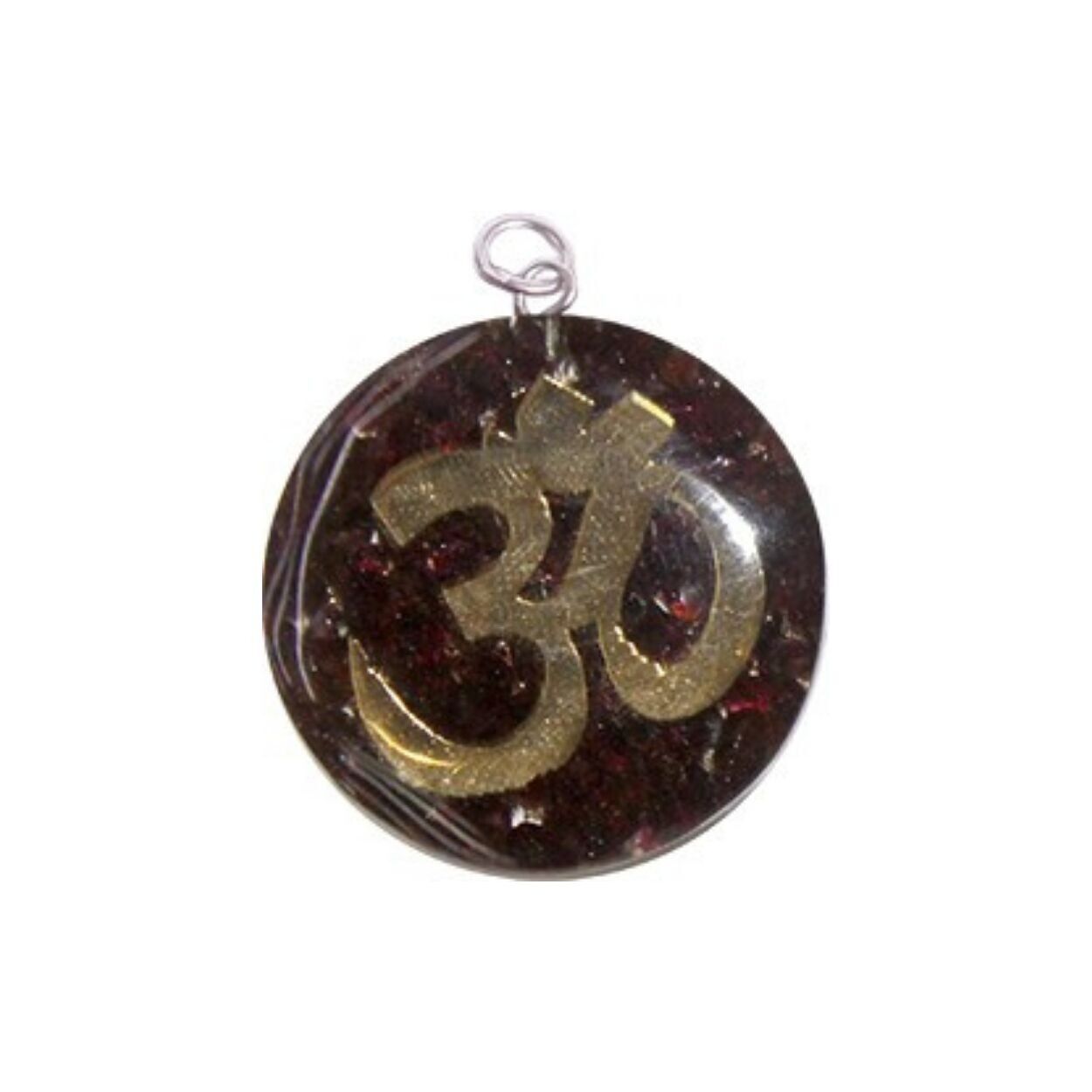 ORGON RUNDER OM ANHÄNGER - GARNET