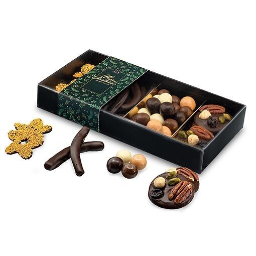 Confezione regalo natalizia di lusso con mix di cioccolato – confezione regalo di cioccolato misto "Christmas Edition"