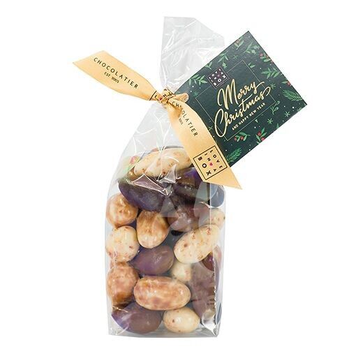 Mix di cioccolato e mandorle di lusso natalizio – Mix di cioccolato e mandorle di lusso natalizio al latte, fondente, stracciatella e tiramisù