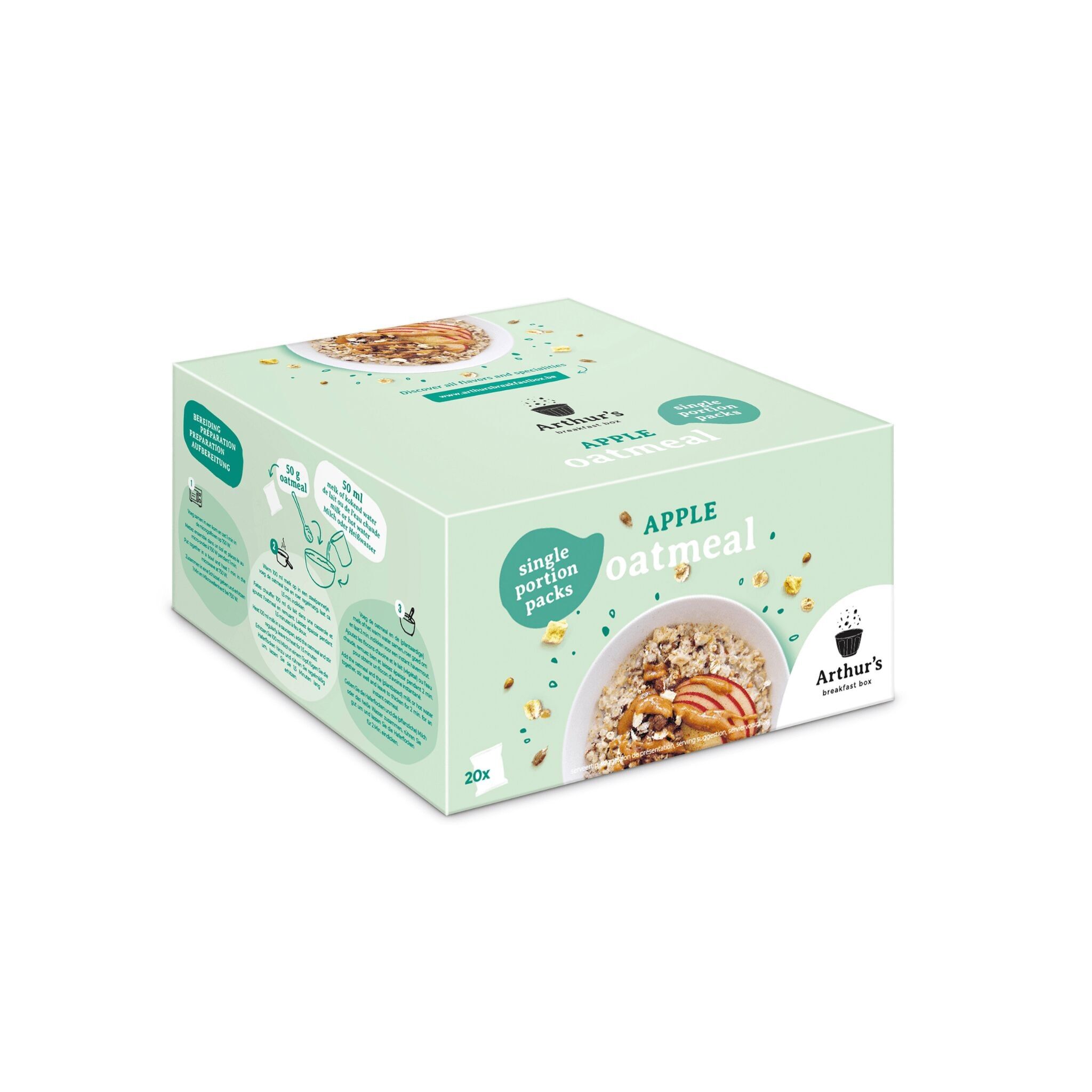 Fiocchi d'avena istantanei alla mela