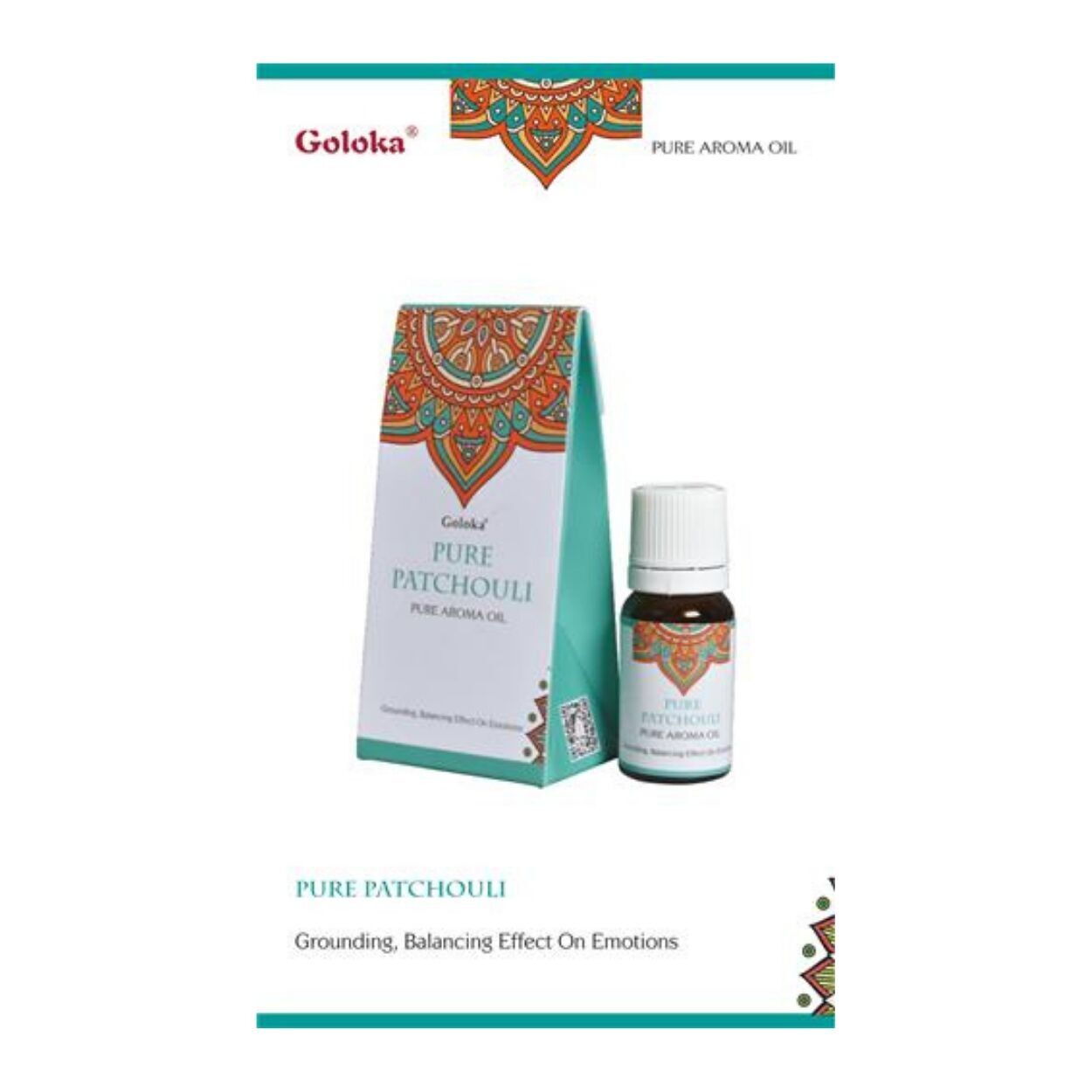 Olio profumato Goloka Patchouli puro 10ml