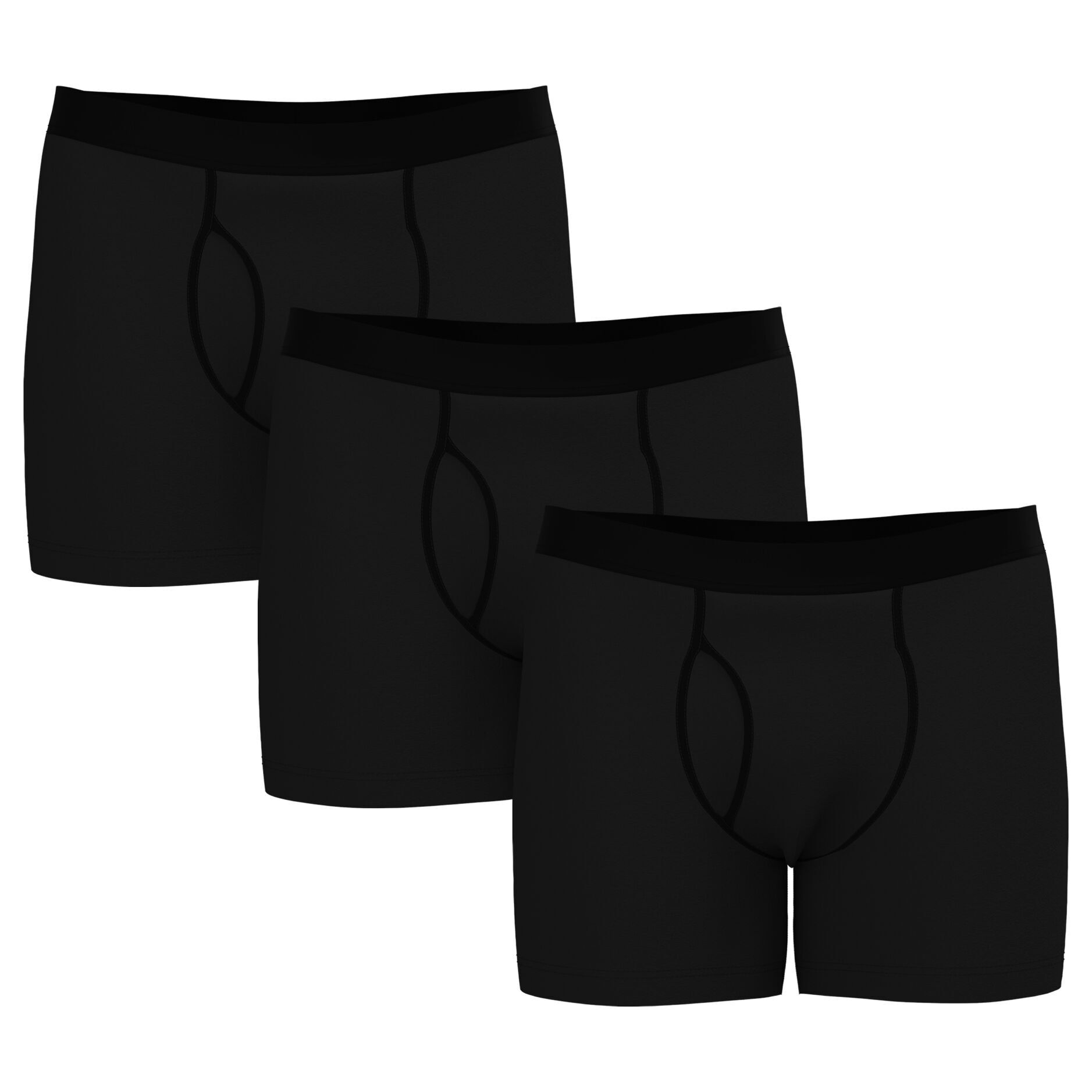 S209A | LOT DE 3 BOXERS HOMME - Noir