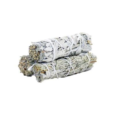Stick Smudge Sauge Blanche & Sauge Bleue 10cm (prix par pc)