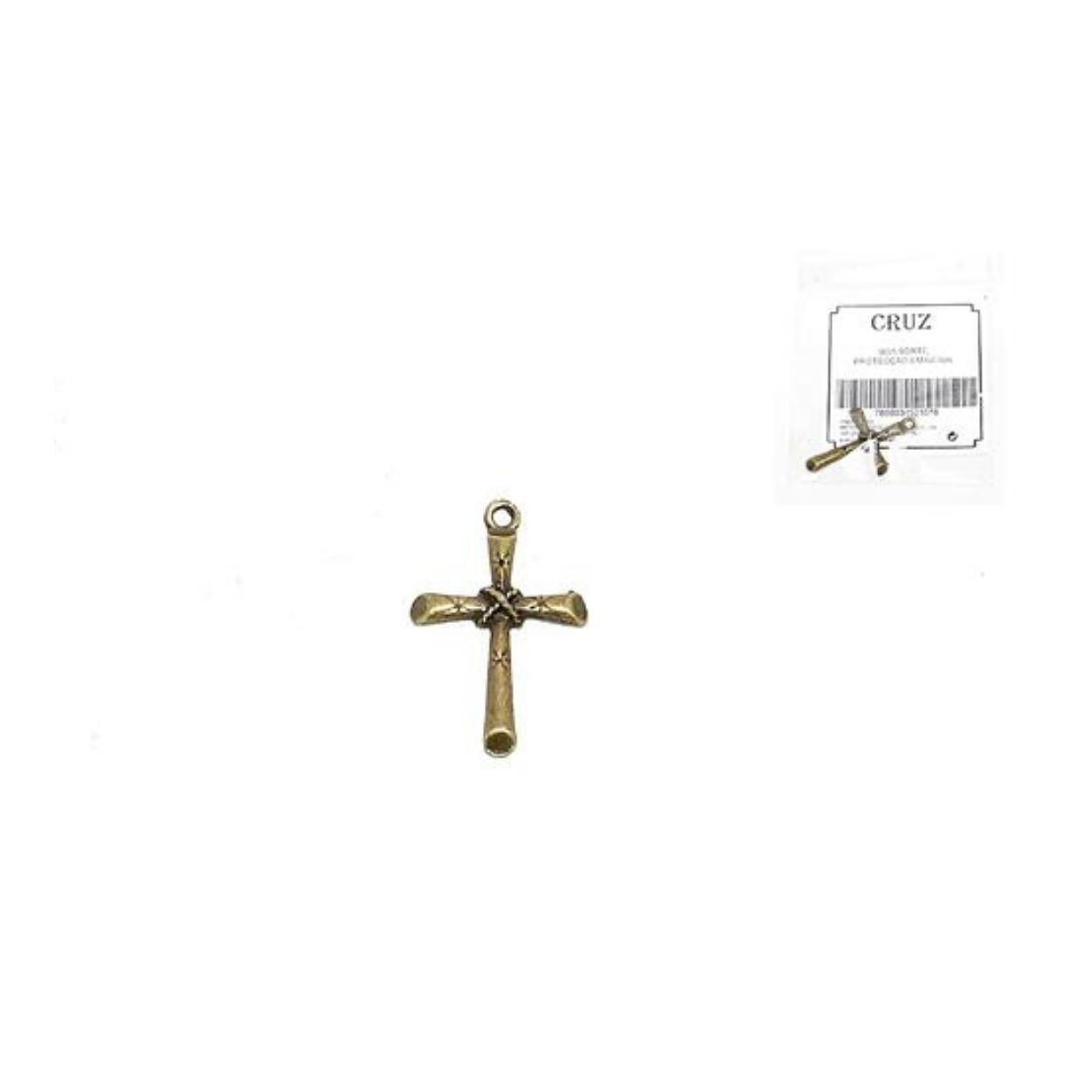 Pendente Croce Ocra 4cm