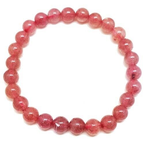 Perle di quarzo fragola perline