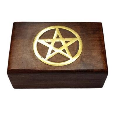 Coffret Pentacle incrusté de laiton