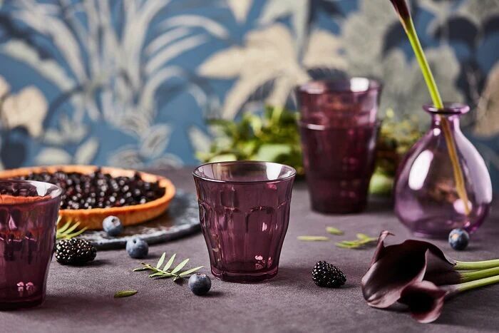 Vaso Picardie Ciruela 25 cl x4 - Vidrio Duralex