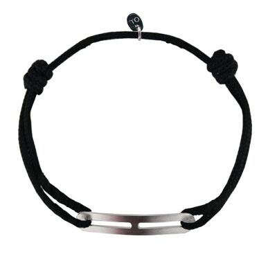 Bracelet Gaby Slim XL brossé Argent_nuit