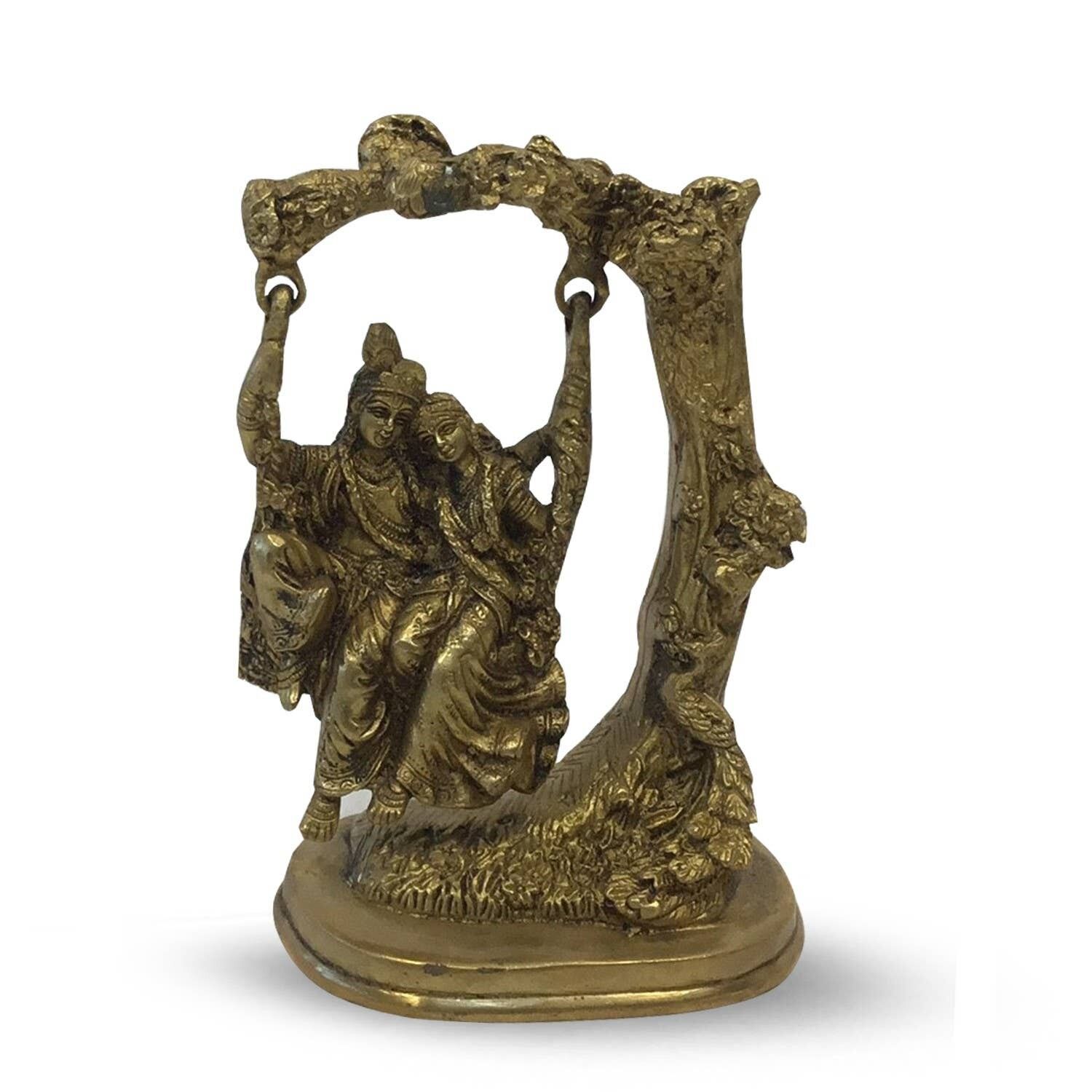Radha Krishna Messing auf Schaukel