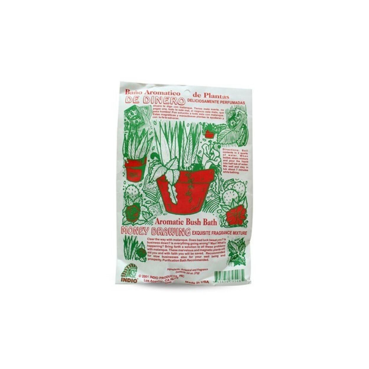 Bagno aromatico di Bush con disegno di denaro