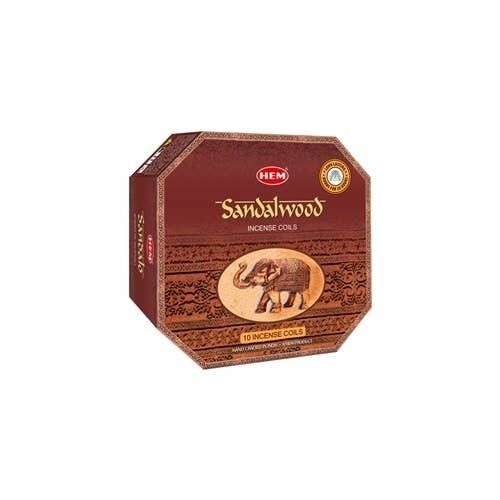 Bobine di incenso in legno di sandalo con orlo