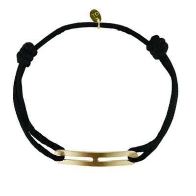 Bracelet Gaby slim XL Brossé Vermeil jaune_armee