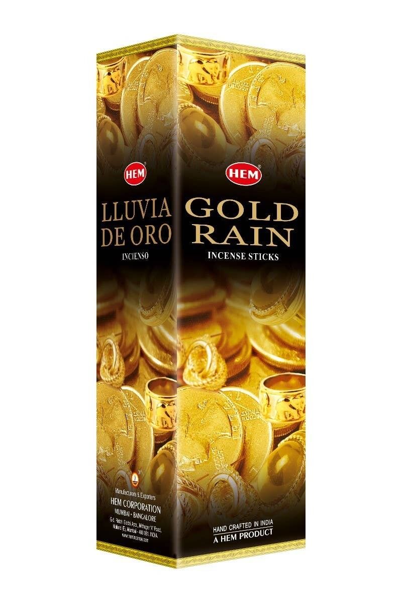 Hem Gold Rain quadrato (25 x 8 bastoncini)