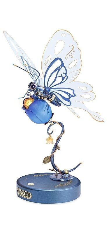 3D-DIY-Kunststoffbausatz Schmetterling Blau, Robotime, MI05B