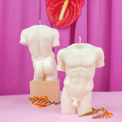 Olympus - male sculpture candle 400g, 15 cm high