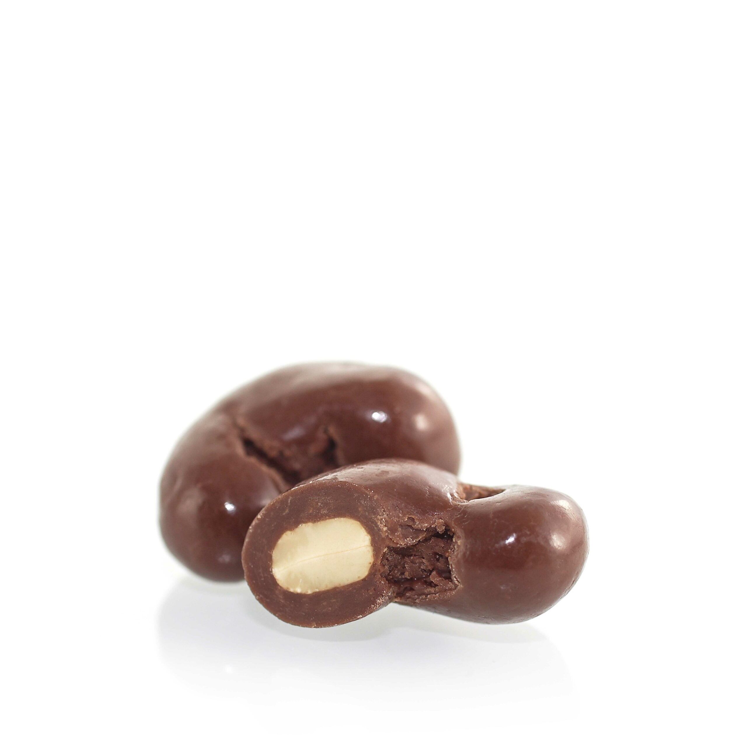 Anacardos en chocolate con leche – especialidad de Islandia 90g