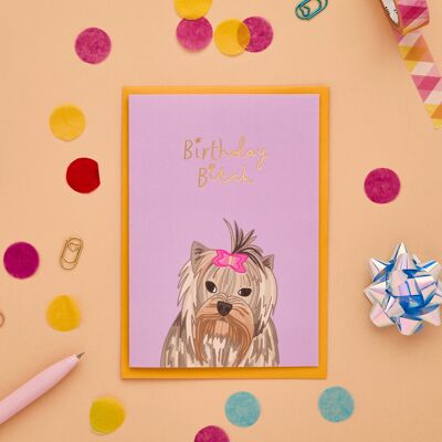 Carte d'anniversaire "Birth Bitch"