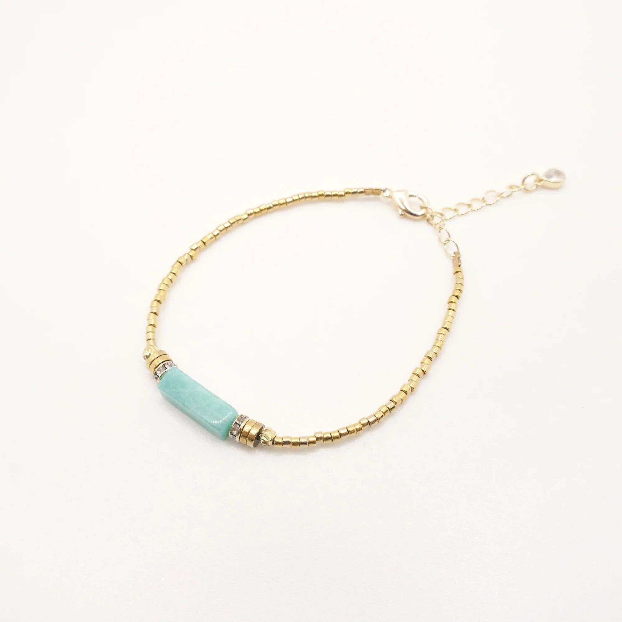 Türkisfarbenes Miyuki-Armband