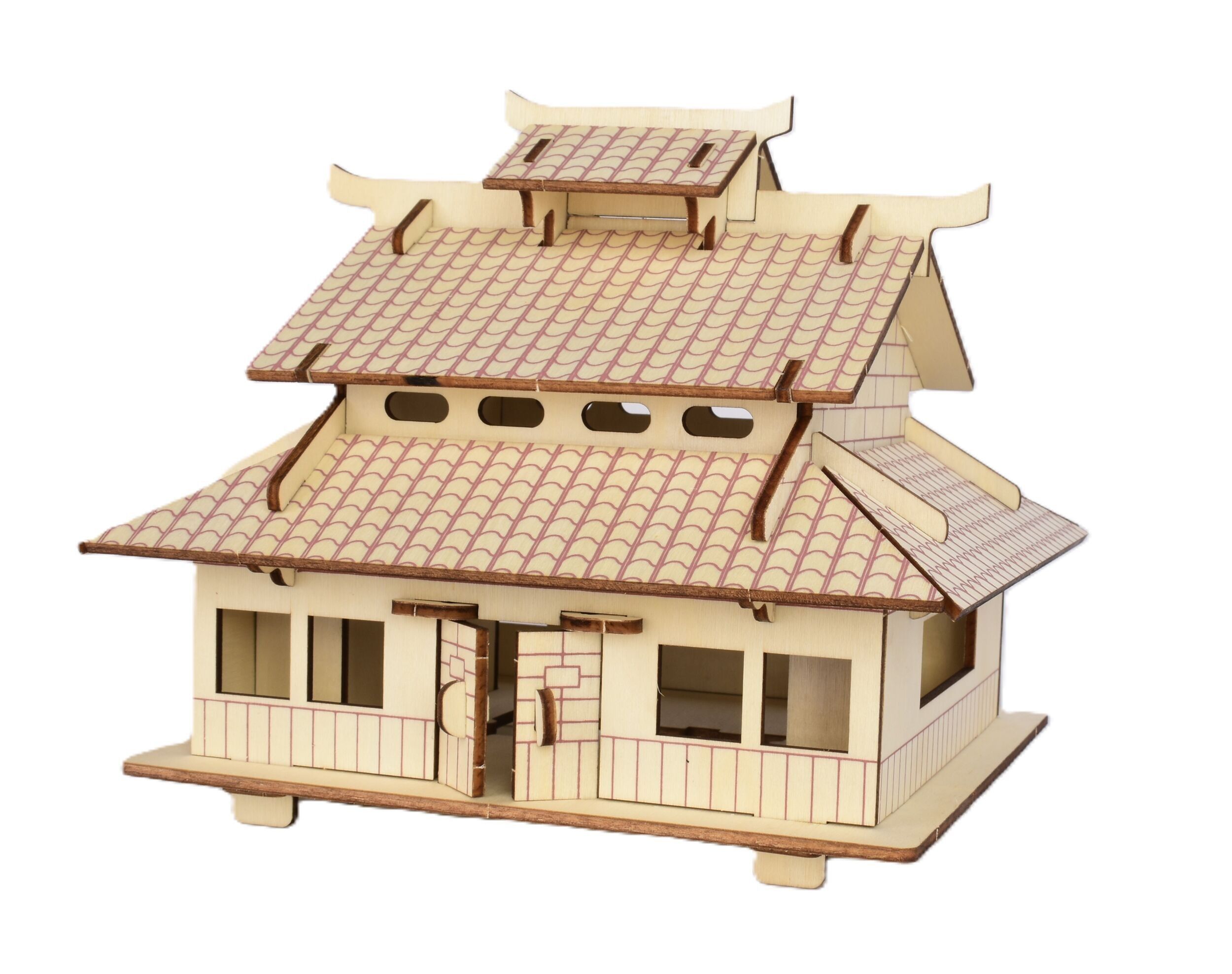 Kit di costruzione in legno di una casa giapponese