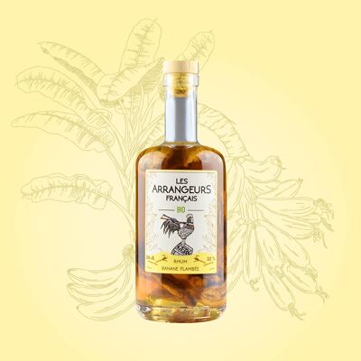 Rum organizzato flambée alla banana biologica