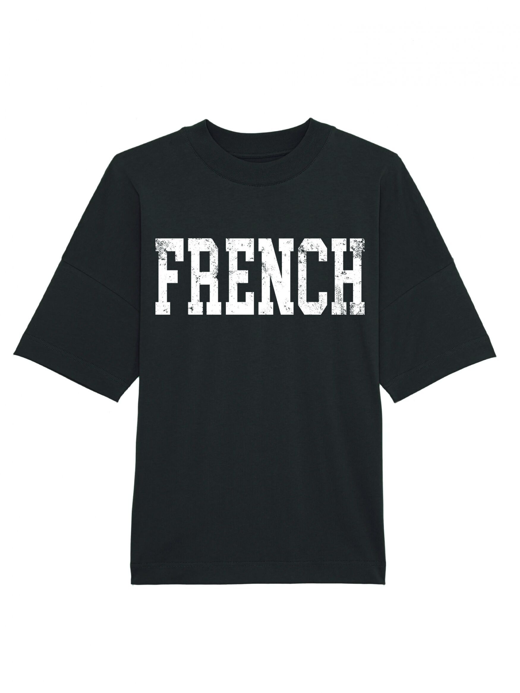 Crewneck Limited T-shirt Oversized French Vintage White