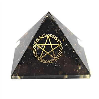 Orgonite Pyramid- Black Tourmaline, Pentacle