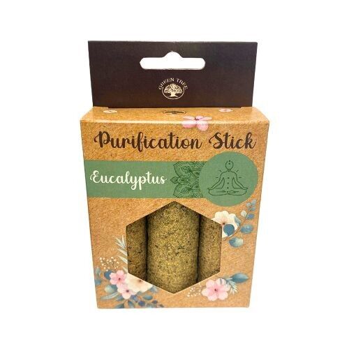 Bastoncini di erbe purificanti Eucalipto Set da 3 pezzi