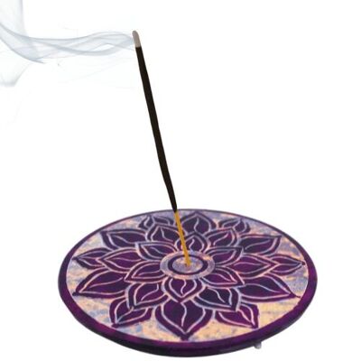 Porte-encens en stéatite Chakra Lotus