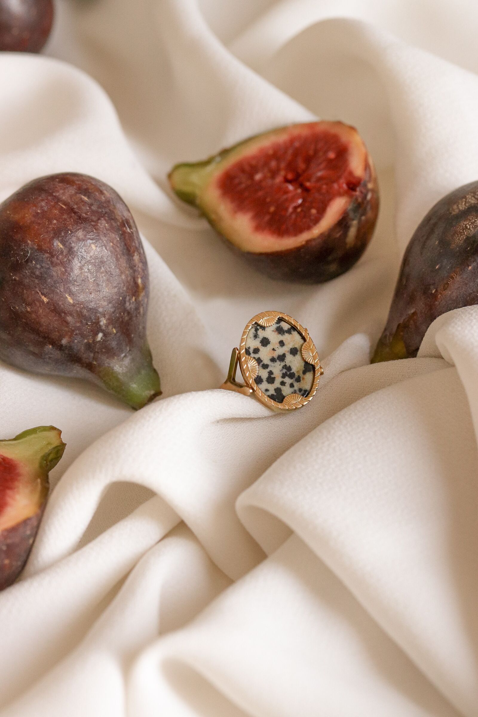 Anello di diaspro mandarino